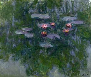 Claude Monet (1840-1926), Nymphéas, 1916-1919. Huile sur toile, 130x152 cm