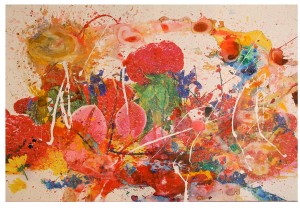Marc Quinn Untitled II, 2008 stampa pigmentata colorata a mano, acrilico su carta, courtesy Kosmos Gallery