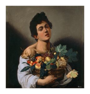 Giovane con canestro di frutta, Caravaggio, copyright Ministero dei Beni e delle Attività Culturali e del Turismo - Galleria Borghese